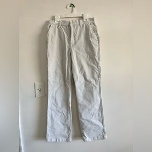 White corduroy jeans